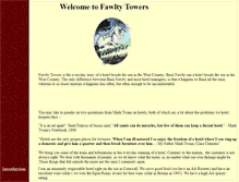 Tablet Screenshot of fawlty-towers.com